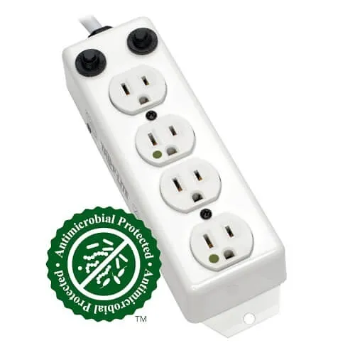 Eaton Tripp Lite PS-402-HG-OEM 2' Medical Power Strip, 120V, 4-Outlet