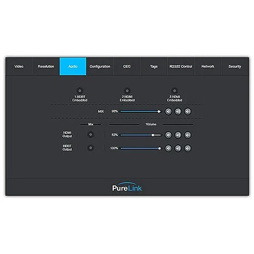 PureLink PS-820S 8x2 4K/60 Seamless Presentation Switcher with 18 Gbps