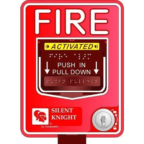 Silent Knight PS-DA Dual Action Pull Station with Key Reset