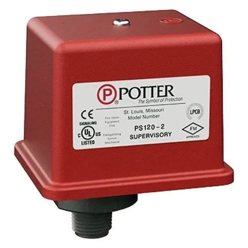 Potter PS120-2 Pressure Switch with Two Sets SPDT Contacts