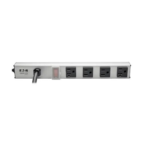 Eaton Tripp Lite PS120420 4-Outlet Vertical Power Strip, 2-15A and 2-20A, 120V, 5-20P, 15' (4.57m) Cord, 12"