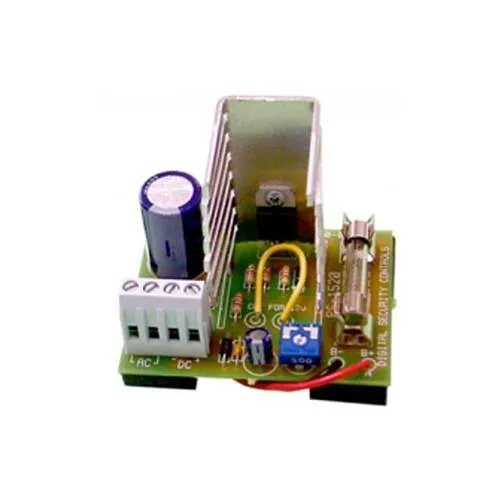 DSC PS1520 Power Supply, 1.5A Regulated, Built-in Battery Charging Circuit and AC Power Indicator