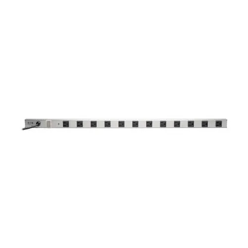 Eaton Tripp Lite PS361220 12-Outlet (10-15A and 2-20A) Vertical Power Strip, 120V, 20A, 5-20P, 36", 15' (4.57m) Cord