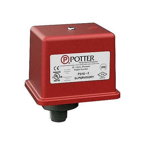 Potter PS40-1 PS40 Series Supervisory Pressure Switch for Dry Valves with One Set SPDT Contacts