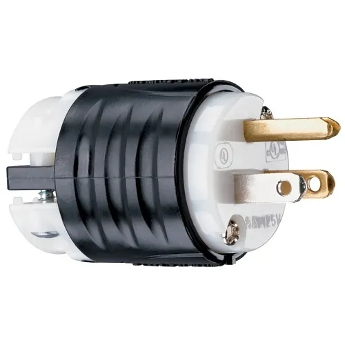 Pass & Seymour PS5266-X 15A Commercial Angle Plug, White