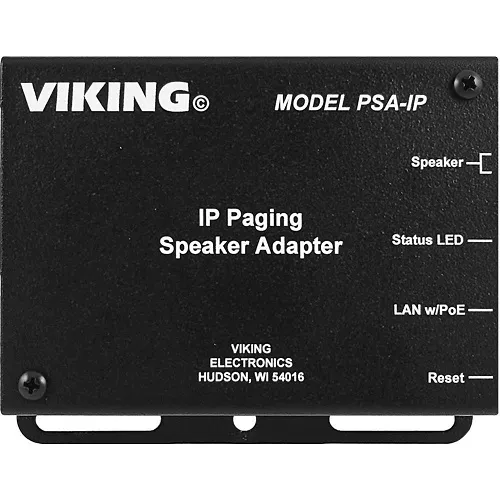 Viking PSA-IP IP Paging Speaker Adapter