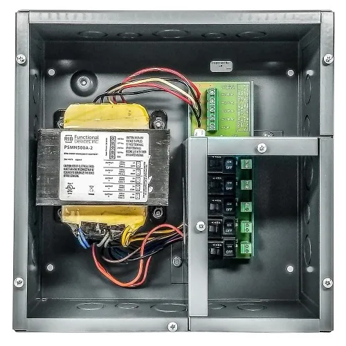 Functional Devices PSH500A-LVC 500VA Power Supply with 5 x 100VA Outputs