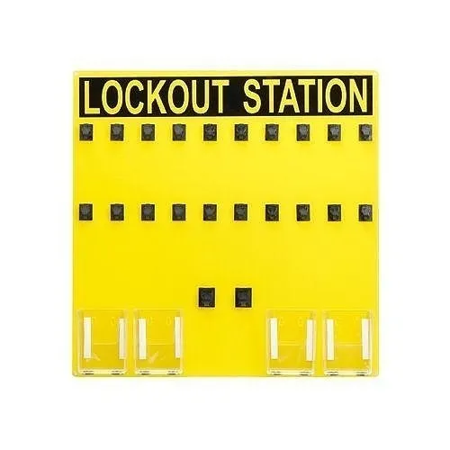 Panduit PSL-20SA-S Lockout Station Only in Spanish, 20 Person