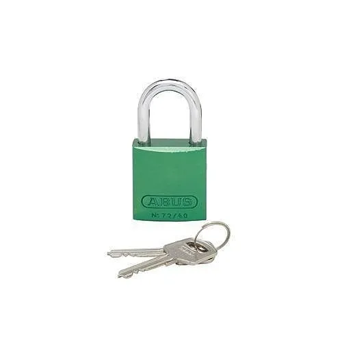Panduit PSL-7GR Padlock with 1.06" Shackle, Aluminum, Green