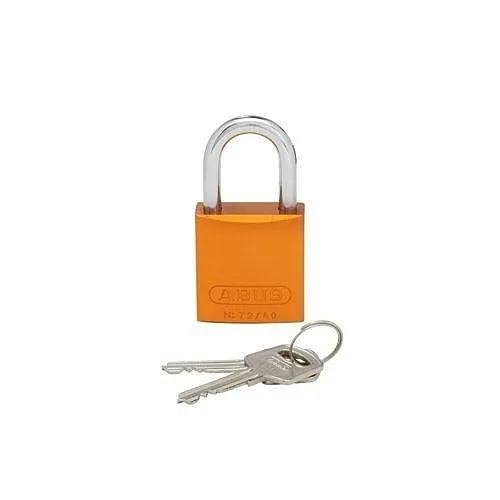 Panduit PSL-7OR Padlock with 1.06" Shackle, Aluminum, Orange