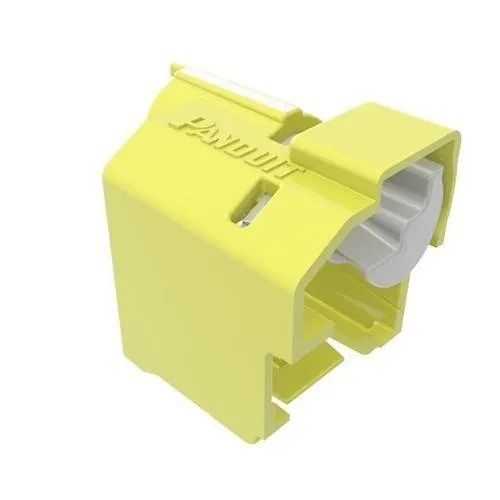 Panduit PSL-DCPLE-YL-C Standard Lock-In Device, 100-Pack, Yellow