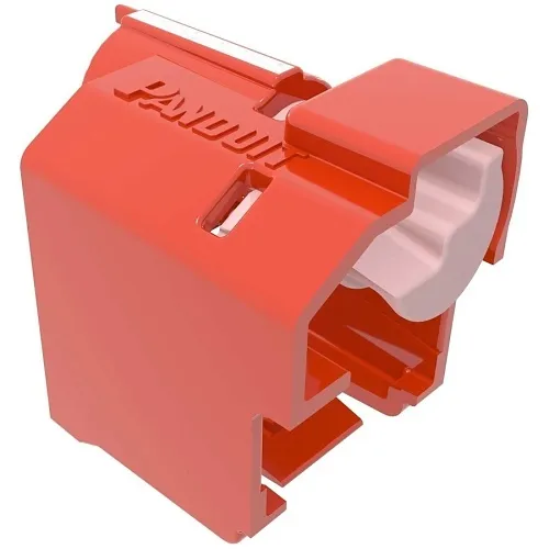Panduit PSL-DCPLE Standard Lock-In Device, 10-Pack, Red
