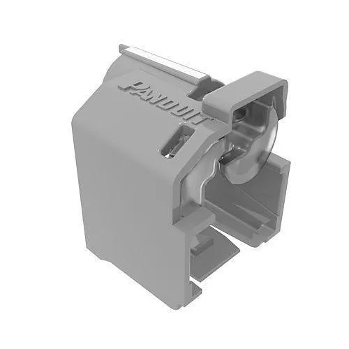Panduit PSL-DCPLRE-IG-C Recessed Lock-In Device, 100-Pack, Gray