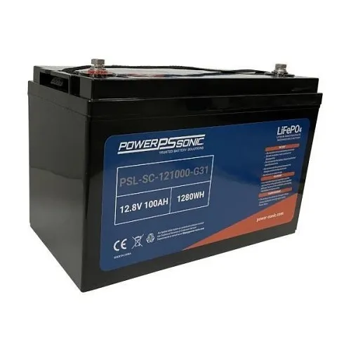 Power Sonic PSL-SC-121000-G31 Group 31 Battery, 12.8V, 100Ah