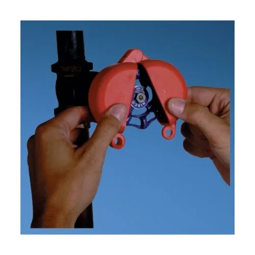 Panduit PSL-V13 Gate Valve Lockout Device for 10-13" Diameter Handle, Red