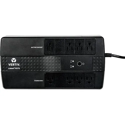 Vertiv PST5-500MT120 Liebert UPS, 500VA / 300W, 8-Outlet
