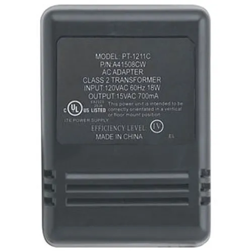 Aiphone PT-1211CA 15V AC Plug-In Transformer