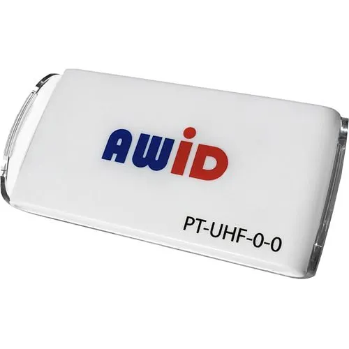 AWID PT-UHF-0-0 Portable Tag, Reading Distance up to 15'