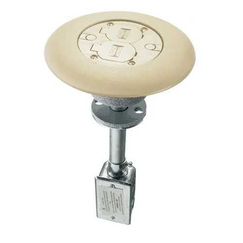 Hubbell PT7IGFSDIA 20A IG Duplex Telecommunication / Data Wallplate, Ivory