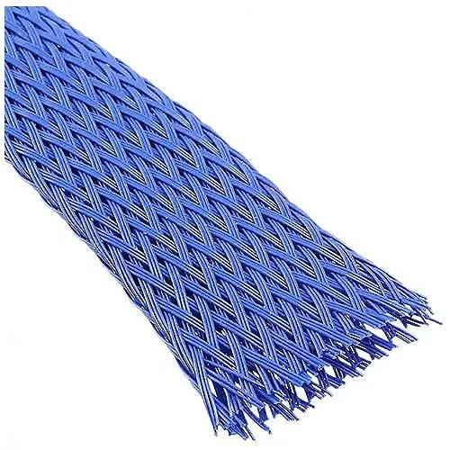 Techflex PTN1.00BLK65 Flexo PET 1/2" Expandable Sleeving, 65' Shop Spool, Black