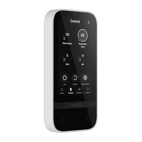 AJAX 58473 Wireless Keypad with Touch Screen, White