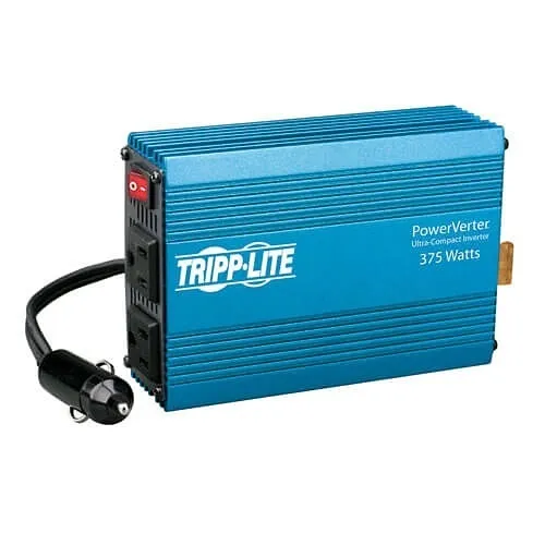 Eaton Tripp Lite PV375 PowerVerter Ultra-Compact Car Inverter, 375W, 12VDC to 120VAC, AC Outlets