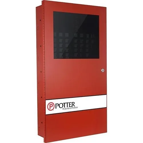 Potter PVC-MP16 High Rise Evacuation System Master Panel, 16-Switch Control, Red