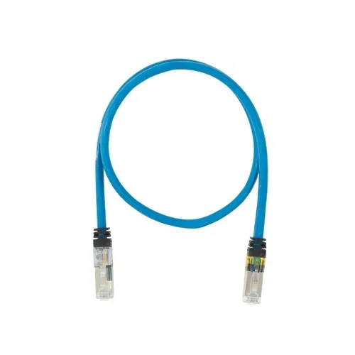 Panduit PVQ-ES6X1MWH Pan-View iQ CAT6a 10Gig Interconnect Enhanced Patch Cord, Dual Rated, 1m, White