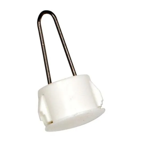 GRI PW-500-W 1/2" Diameter 1" L, Self Locking, Pre-Wired Plug, White (Min Order Qty of 100)