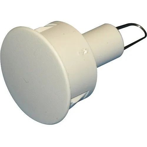 GRI PW-75-W 3/4" Diameter 1-1/2" L, Self Locking Pre-Wired Plug, White (Min Order Qty of 100)