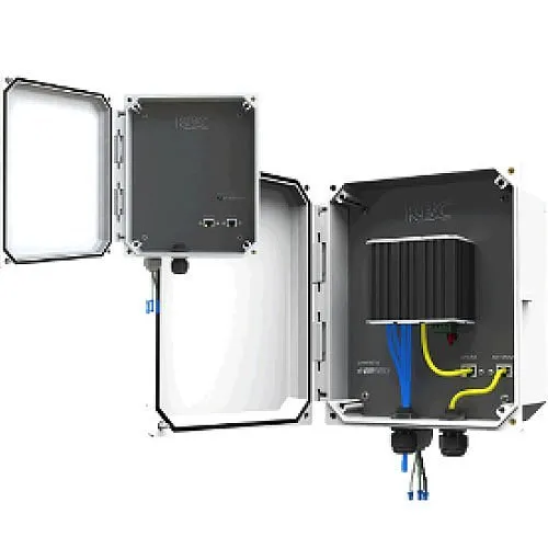 KBC Networks PWB-S4-G1 PWB PowerBox Enclosure for Pole Mounted Security, 4-Port PoE, Non-PoE Port