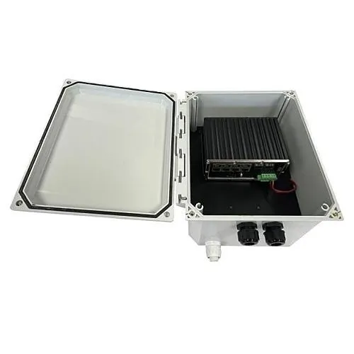 KBC Networks PWB-S8 Power Converter and PoE Switch Kit for Pole Mounted Security, 8-Ports up to 30W