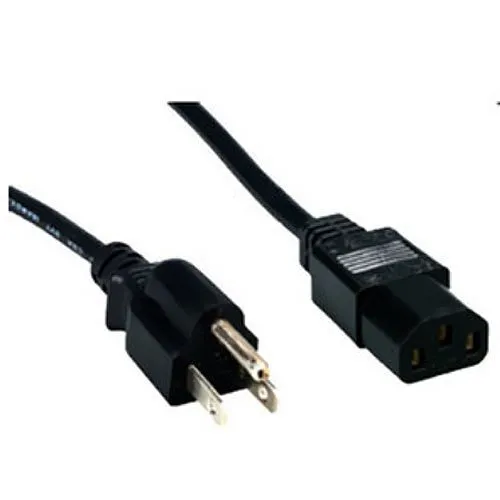 Comprehensive PWC-BK-3 Standard PC Power Cord, 3', Black