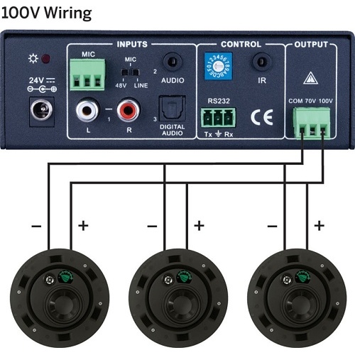 Vanco PAV140 40W Single Channel Commercial Power Amplifier