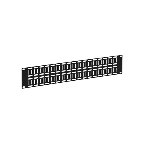 Kendall Howard 1903-1-012-02 Flat Cable Lacing Panel, 2U, 10-Pack