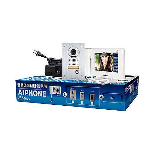 Aiphone JPS-4AEDF 7" Touchscreen Flush Video Intercom Set, 3-Piece