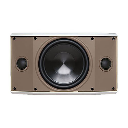 Proficient AW500TTWHT Indoor/Outdoor Single-Point Stereo Speaker with 5-1/4" Woofer and 1" Tweeters, White