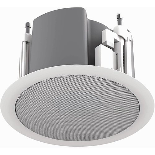 AtlasIED FAP33T-W 3" Full Range In-Ceiling Speaker with 16W 70V, 100V Transformer, Ported Enclosure and Safety First Mounting