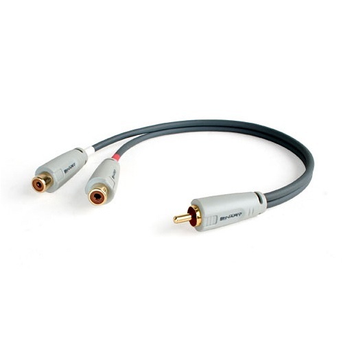 Binary B3-Y-RCA-1M2F B3 Series 1-Male to 2-Female RCA Y-Adapter