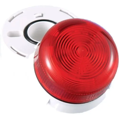 Edwards Signaling Klaxon 45 Series Low Profile Xenon LED Beacon, Clear