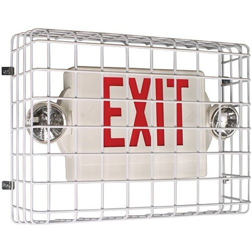STI 9740 Exit Sign Damage Stopper, 15.5"H 20.5"W 6"D, White