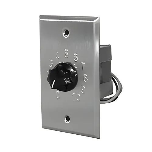 Quam QC10W Single-Gang 20W Audio Level Attenuator with Off Position, White Faceplate