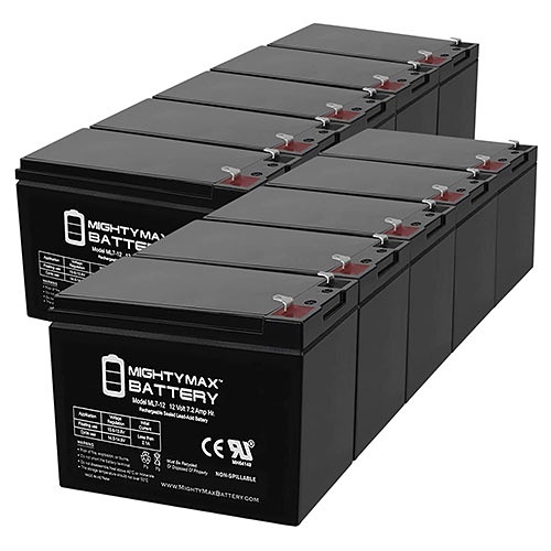 Silent Knight BAT-1270-BP Silent Knight BAT-1270 BAT Series 12V 7AH SLA Battery, 5-Pack