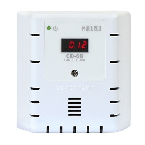 Macurco CD-6B Series Carbon Dioxide CO2 Fixed Gas Detector, 12-24V, White