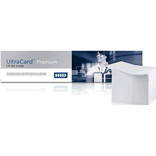 HID FARGO 082136 CR80 30 mil Graphic Quality Composite PVC-PET Cards, 500-Pack