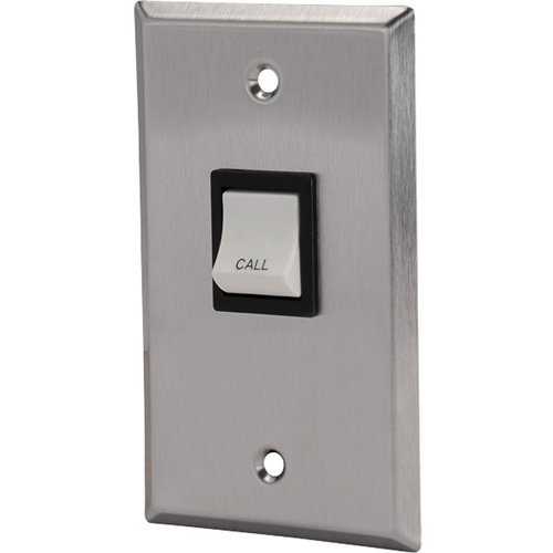 Quam CIB3 1-Gang Intercom Call-In Switch, Stainless-Steel Faceplate
