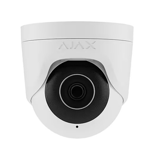 AJAX 97323.197.WH3 8MP Wired TurretCam IP Camera, 100°-110° Viewing Angle, 2.8mm Lens, White