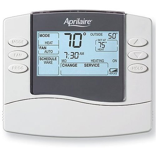 Aprilaire 8466 Programmable Multi-Stage Thermostat, 5/2 or 5/1/1 Day, White