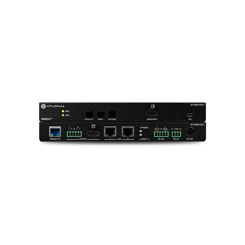 Atlona AT-OME-RX21 2x1 AV Switcher and Receiver with Scaler, HDBaseT, and HDMI Inputs
