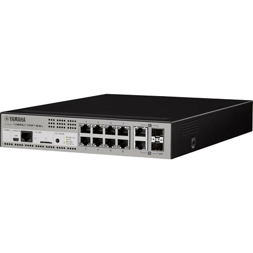 Yamaha SWR2311P-10G Intelligent L2 Network Switch with PoE for Dante Audio Networks